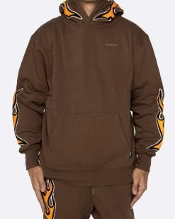 EPTM. HOODIES EPTM NU FLAME PULLOVER-BROWN