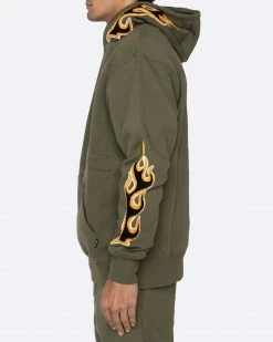 EPTM. HOODIES EPTM NU FLAME PULLOVER-OLIVE