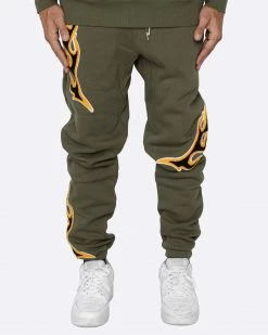 EPTM. SWEATS EPTM NU FLAME SWEATPANTS-OLIVE