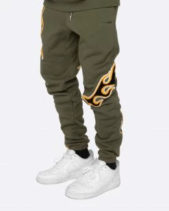 EPTM. SWEATS EPTM NU FLAME SWEATPANTS-OLIVE