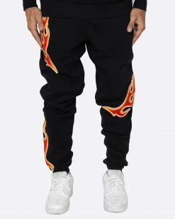 EPTM. EPTM NU FLAME SWEATPANTS-BLACK