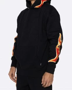 EPTM. EPTM NU FLAME PULLOVER-BLACK HOODIES