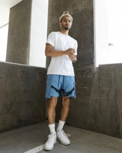 EPTM. EPTM STRAP CARGO SHORTS- BLUE