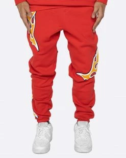 EPTM. EPTM NU FLAME SWEATPANTS-RED