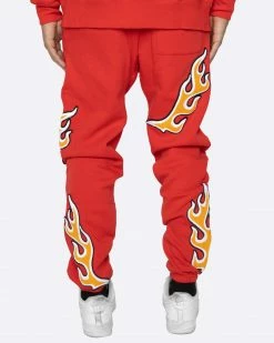 EPTM. EPTM NU FLAME SWEATPANTS-RED 5 EPTM. EPTM NU FLAME SWEATPANTS-RED