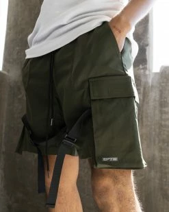 EPTM. EPTM STRAP CARGO SHORTS-OLIVE
