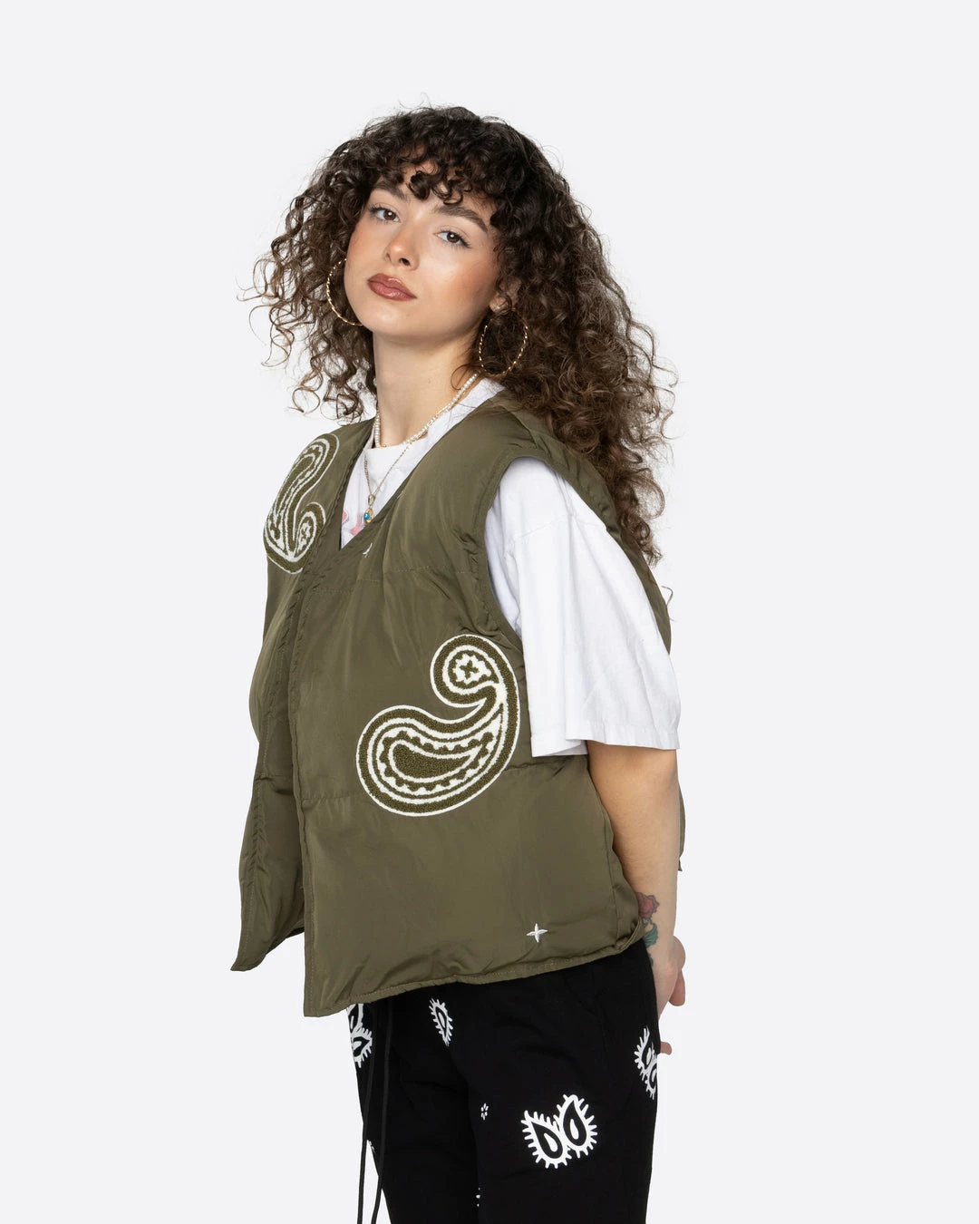 EPTM. EPTM PUFFER VEST (REVERSIBLE )OLIVE VESTS 4 EPTM. EPTM PUFFER VEST (REVERSIBLE )OLIVE VESTS