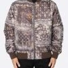 EPTM. EPTM TIE DYE BANDANA BOMBER JACKET-BROWN JACKETS