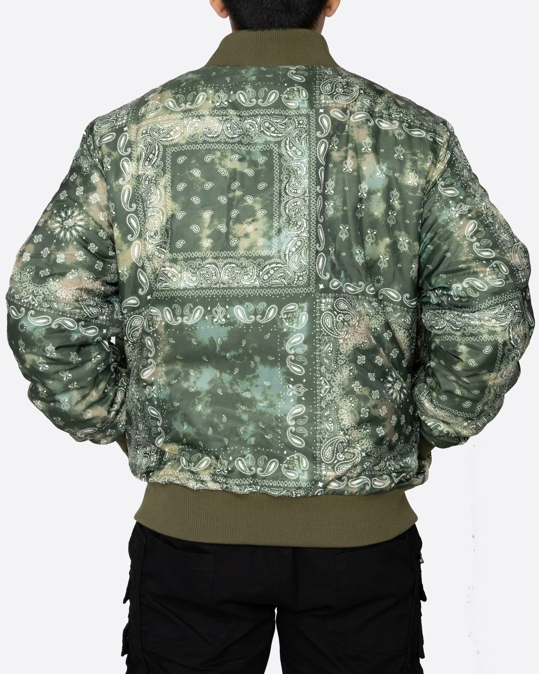 EPTM. JACKETS EPTM TIE DYE BANDANA BOMBER JACKET-OLIVE 3 EPTM. JACKETS EPTM TIE DYE BANDANA BOMBER JACKET-OLIVE