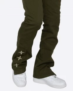 EPTM. EPTM LUMI FLARE PANTS-OLIVE