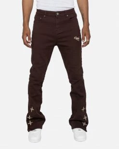 EPTM. EPTM LUMI FLARE PANTS-BROWN NEW ARRIVALS