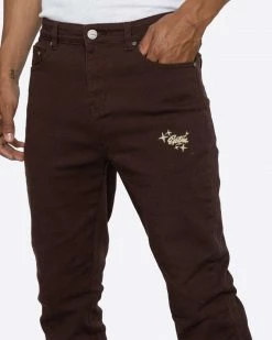 EPTM. EPTM LUMI FLARE PANTS-BROWN NEW ARRIVALS