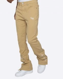 EPTM. EPTM LUMI FLARE PANTS-KHAKI