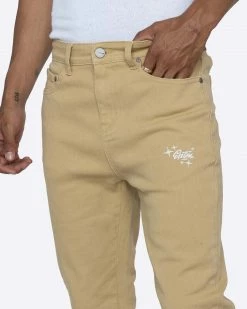 EPTM. EPTM LUMI FLARE PANTS-KHAKI