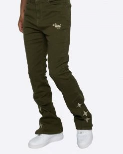 EPTM. EPTM LUMI FLARE PANTS-OLIVE