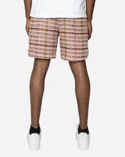 EPTM. EPTM TWEED TRUCKER SHORTS-PINK