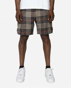 EPTM. EPTM TWEED TRUCKER SHORTS-GREY