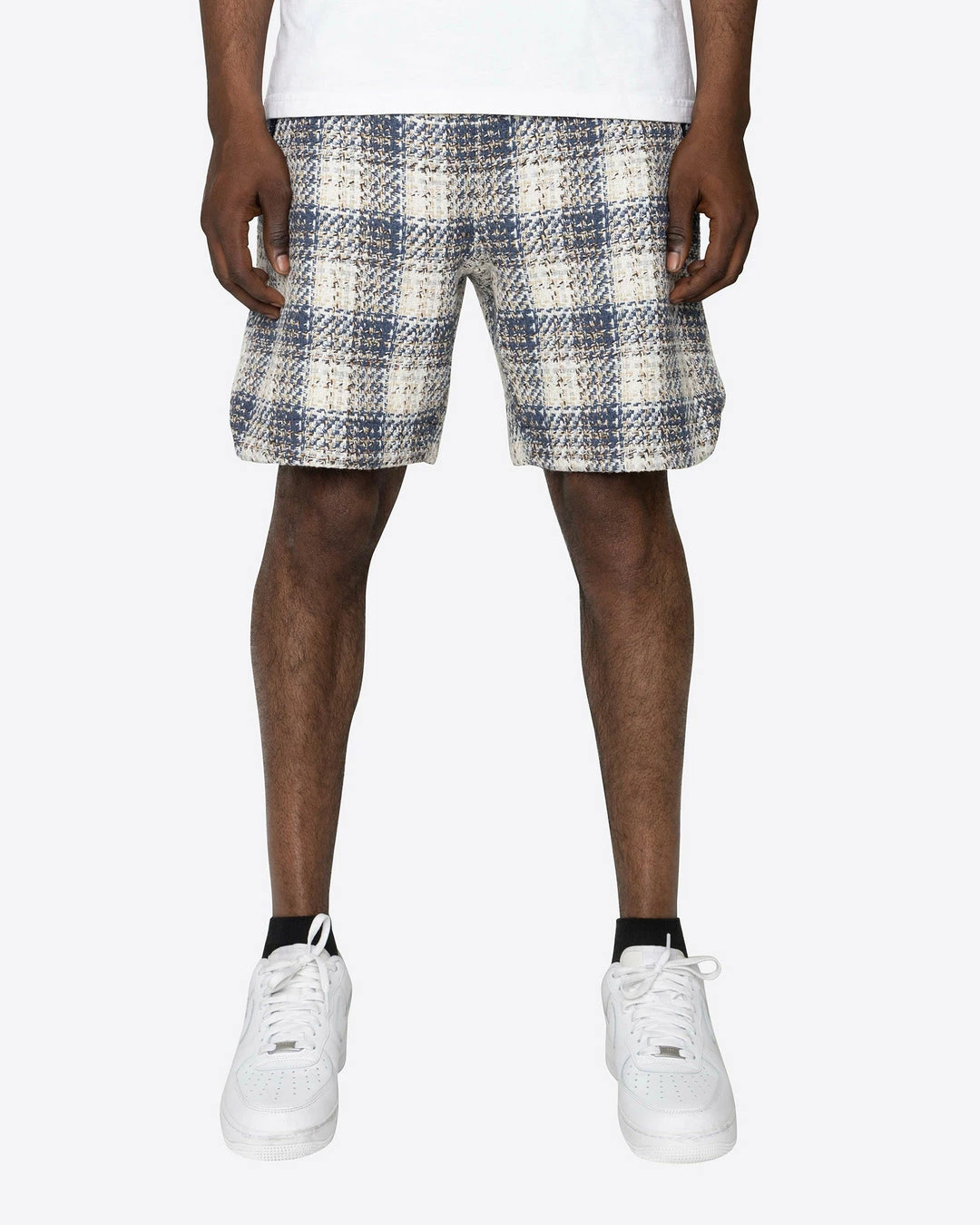 EPTM. EPTM TWEED TRUCKER SHORTS-BLUE 2 EPTM. EPTM TWEED TRUCKER SHORTS-BLUE