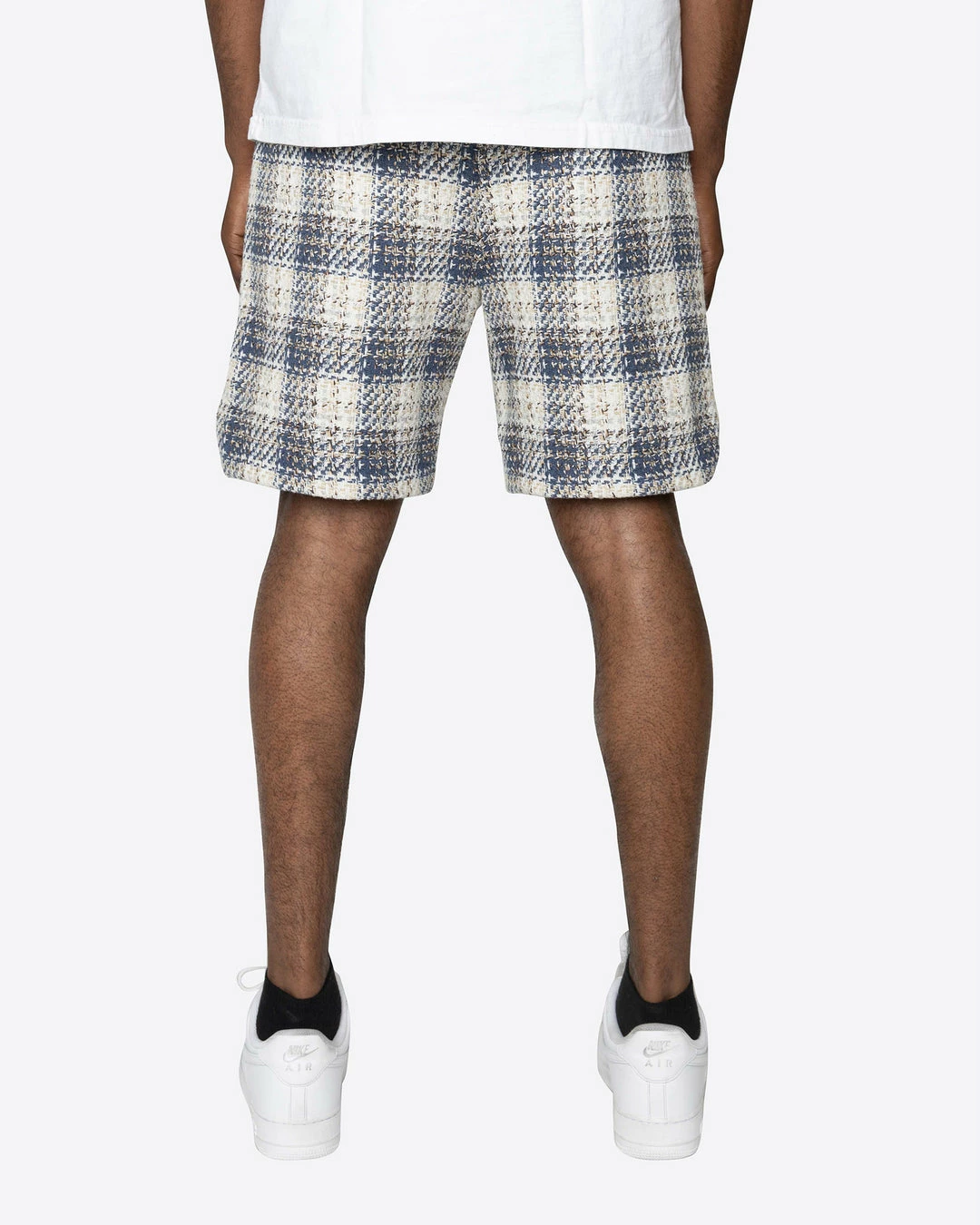 EPTM. EPTM TWEED TRUCKER SHORTS-BLUE 4 EPTM. EPTM TWEED TRUCKER SHORTS-BLUE