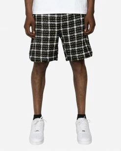 EPTM. EPTM TWEED TRUCKER SHORTS-BLACK