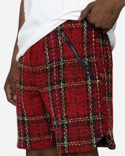 EPTM. EPTM TWEED TRUCKER SHORTS-RED