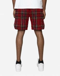 EPTM. EPTM TWEED TRUCKER SHORTS-RED