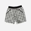 EPTM. EPTM TWEED TRUCKER SHORTS-WHITE