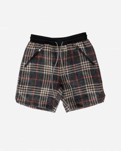 EPTM. EPTM TWEED TRUCKER SHORTS-GREY