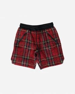 EPTM. EPTM TWEED TRUCKER SHORTS-RED