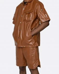 EPTM. SHIRTS EPTM JOSIAH SHIRT-BROWN