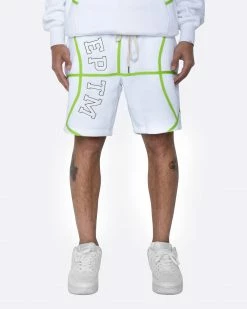 EPTM. EPTM BASKETBALL SHORTS-WHITE