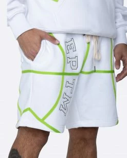 EPTM. EPTM BASKETBALL SHORTS-WHITE