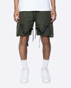 EPTM. EPTM STRAP CARGO SHORTS-OLIVE