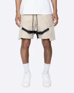 EPTM. EPTM STRAP CARGO SHORTS-KHAKI