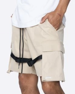 EPTM. EPTM STRAP CARGO SHORTS-KHAKI