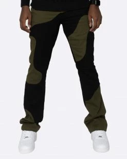 EPTM. EPTM MARBLE PANTS- OLIVE