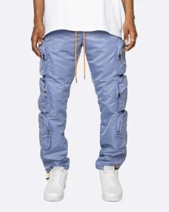 EPTM. NEW ARRIVALS EPTM 3M TRIPLE CARGO PANTS-DENIM BLUE
