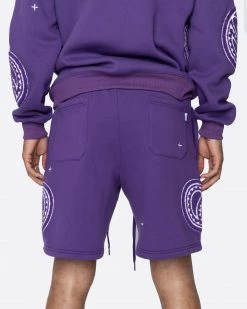 EPTM. EPTM PAISLEY SHORTS-PURPLE
