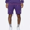 EPTM. EPTM PAISLEY SHORTS-PURPLE