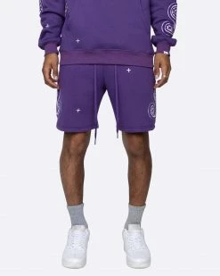 EPTM. EPTM PAISLEY SHORTS-PURPLE