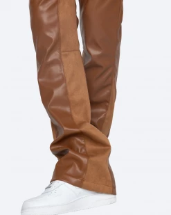 EPTM. EPTM JALEN FLARE PANTS-BROWN