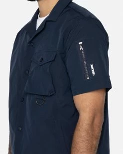 EPTM. SHIRTS EPTM SNAP BUTTON SHIRT-NAVY