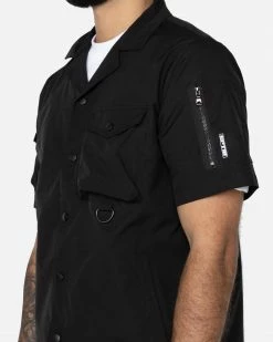 EPTM. SHIRTS EPTM SNAP BUTTON SHIRT-BLACK