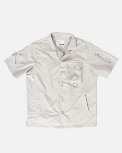 EPTM. EPTM SNAP BUTTON SHIRT-GREY SHIRTS