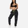 EPTM. BOTTOMS EPTM WOMEN NYLON RS PANTS-BLACK/BLACK