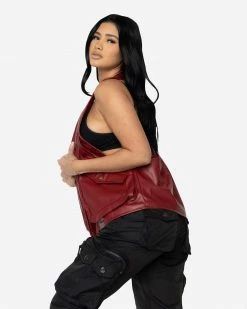 EPTM. TOPS EPTM WOMEN GOPACHI VEST HOLSTER-BURGUNDY