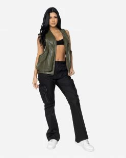 EPTM. TOPS EPTM WOMEN GOPACHI VEST HOLSTER-OLIVE