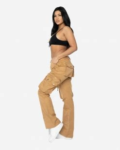 EPTM. BOTTOMS EPTM WOMEN OSAKA CARGO PANTS-KHAKI