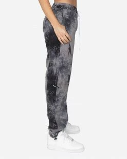 EPTM. EPTM WOMEN TIE DYE HYPER TRACK PANTS-BLACK