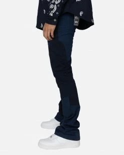 EPTM. DAVE EAST MARBLE PANTS-BLUE/BLUE